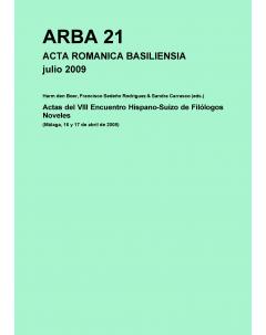 Actas del VIII Encuentro Hispano-Suizo de Filólogos Noveles